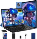 Tablet Me Berry, Pantalla 10.36 pulgadas, 16 GB de RAM + 256 GB de ROM + TF 1 TB, 2000 x 1200 píxeles, WiFi 5G, 8600 mAh, 5 MP + 13 MP, con mouse y teclado azul